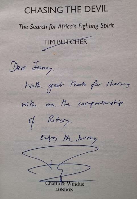 Chasing the Devil: The Search for Africa's Fighting Spirit by Tim Butcher Paperback SIGNED