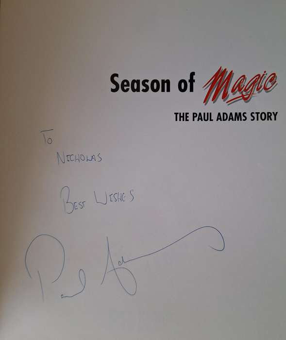 Season of Magic: The Paul Adams Story by Gert Bam, Pippa Visser, June Bam Paperback SIGNED