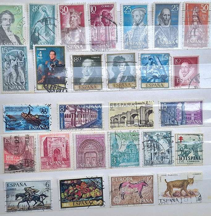 Spain Mixed Lot of 27 Used some hinged stamps