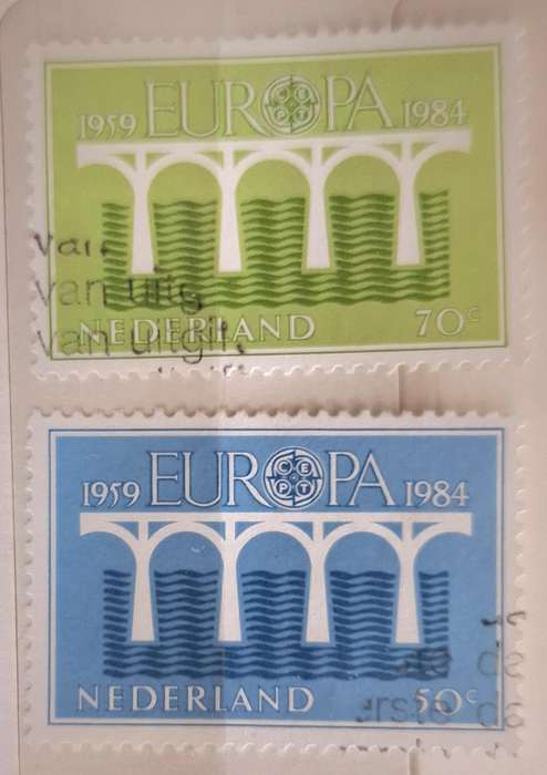 Nederland 1984 Europa Set of 2 Cancelled stamps