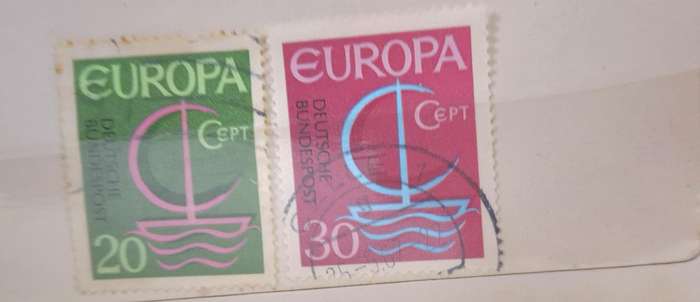 Germany 1966 Europa CEPT Set of 2 Used stamps