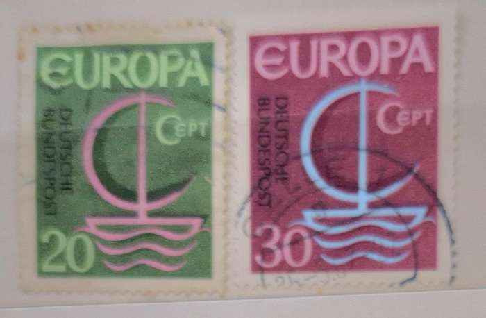 Germany 1966 Europa CEPT Set of 2 Used stamps