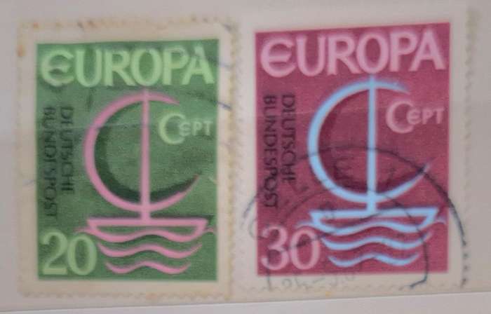 Germany 1966 Europa CEPT Set of 2 Used stamps