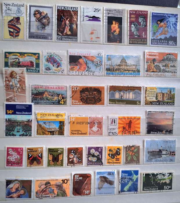New Zealand Mixed Lot of 36 Used stamps