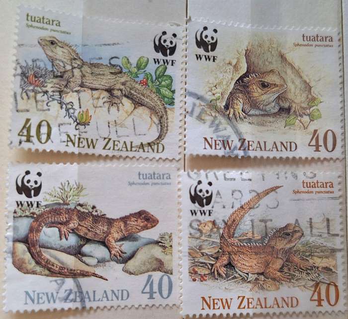 New Zealand 1991 The Tuatara  Set of 4 Used stamps