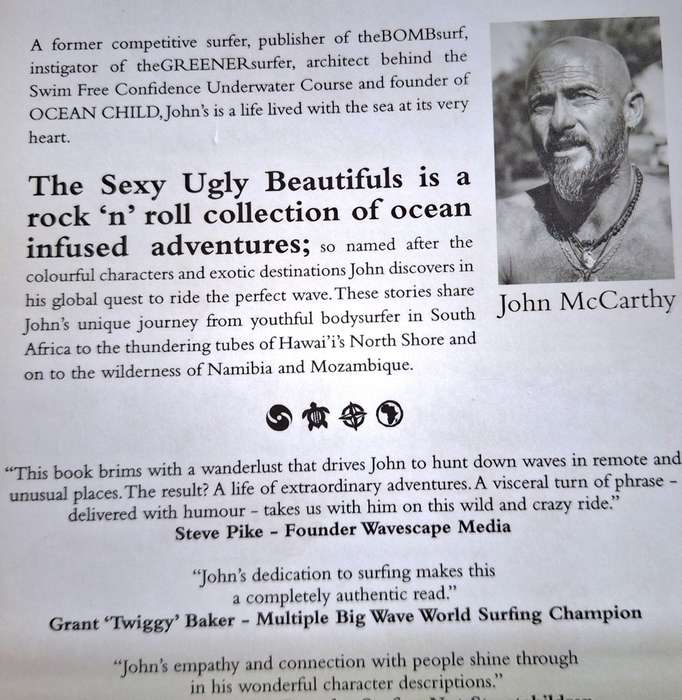 The Sexy Ugly Beautifuls by John McCarthy Paperback AUTHOR INSCRIPTION