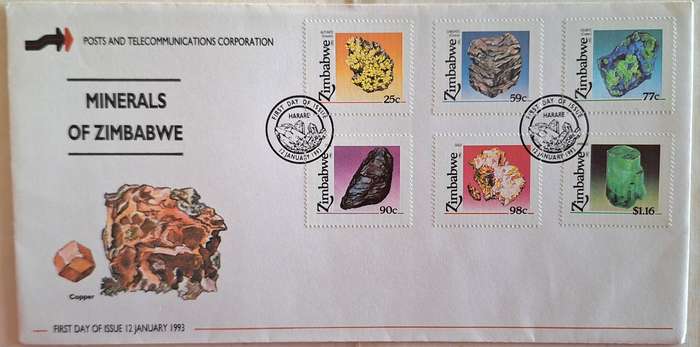 Zimbabwe 1993 Minerals FDC