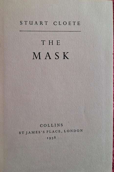 The Mask by Stuart Cloete Hardcover 1958