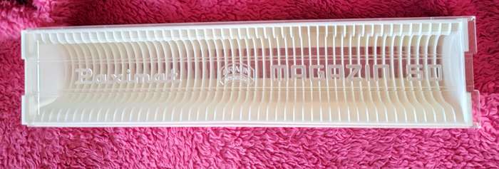 2 Braun Paximat Slide Trays (50's) Made in W Germany