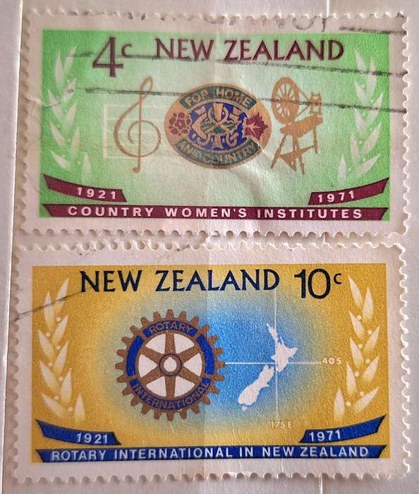 New Zealand 1971 CWI/ROTARY Set of 2 Used stamps