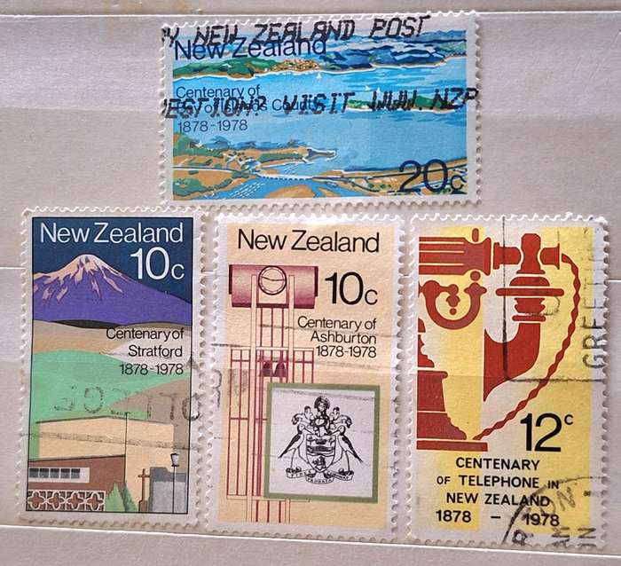 New Zealand 1978 Anniversaries Set of 4 Used stamps
