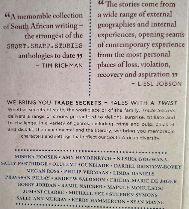 Trade Secrets: Tales with a Twist Ed: Joanne Hichens Paperback EDITORS INSCRIPTION