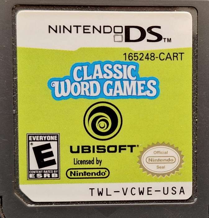 Nintendo DS Classic Word Games TWL-VCWE-USA Without Game Cover