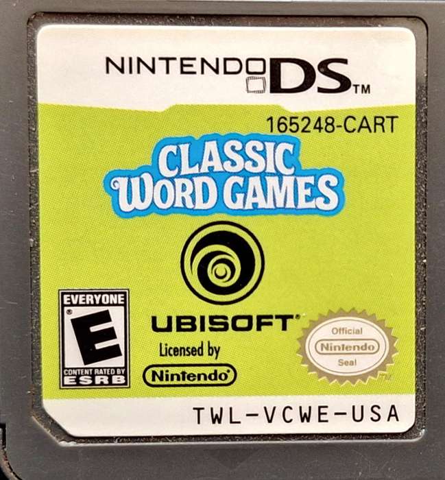 Nintendo DS Classic Word Games TWL-VCWE-USA Without Game Cover