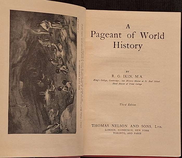 A Pageant of World History by R G Ikin Hardcover 3rd Edition Reprint 1952