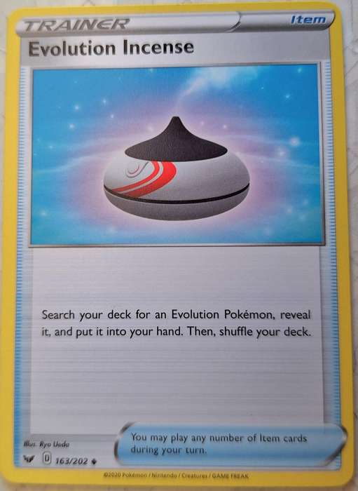 Pokemon 2020 Sword & Shield (Base) 163/202 Evolution Incense