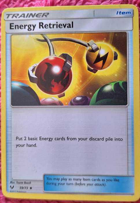 Pokemon 2017 Shining Legends 59/73 Energy Retrieval