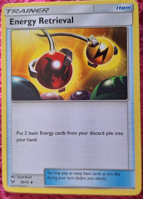 Pokemon 2017 Shining Legends 59/73 Energy Retrieval