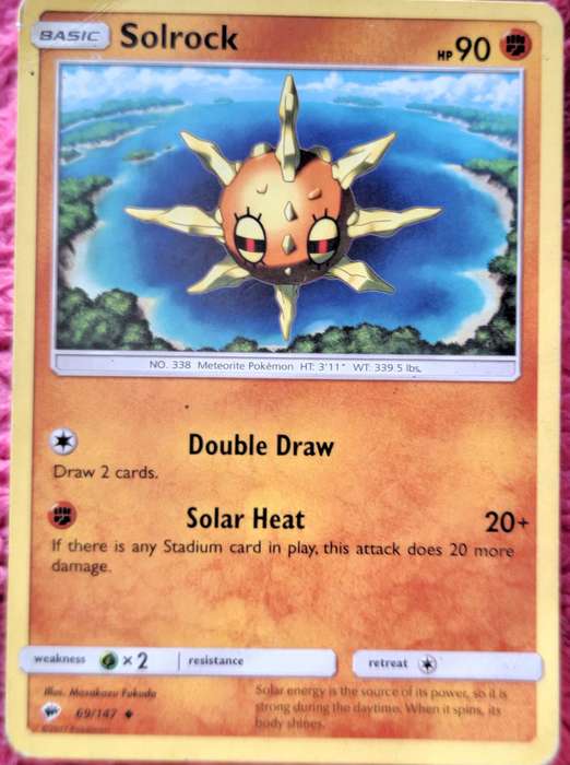 Pokemon 2017 SM Burning Shadows 069/147 Solrock