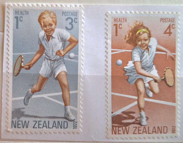 New Zealand 1972 Health Issue Set of 2 Unused stamps on Paper