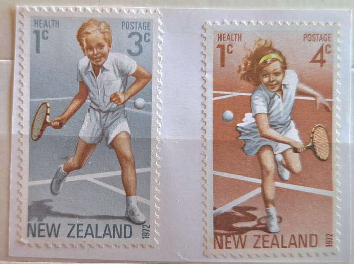 New Zealand 1972 Health Issue Set of 2 Unused stamps on Paper