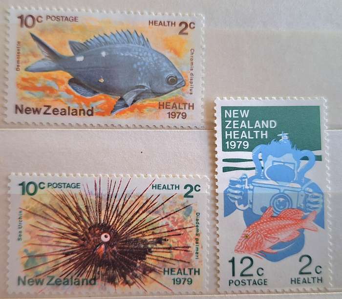 New Zealand 1979 Health Issue Set of 3 Unused Hinged stamps