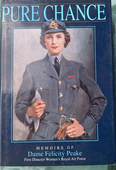 Pure Chance: Memoirs of Dame Felicity Peake Hardcover 1993 AUTHOR INSCRIPTION