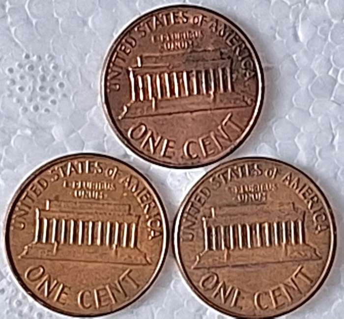 USA 1964 1964 D and 1978 1 Cent "Lincoln Memorial Cent" Bronze