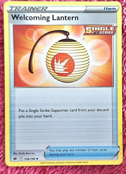 Pokemon 2021 Chilling Reign 156/198 Welcoming Lantern