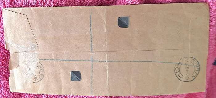 Union of South Africa 1954 Definitive Issue Set of 14 on Registered Envelope Date stamp 14 X 54 Durb