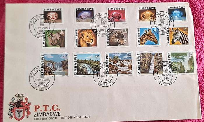 Zimbabwe 1980 First Definitive Series FDC