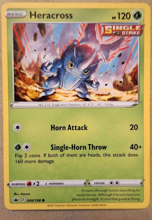 Pokémon 2021 Chilling Reign 006/198 Heracross