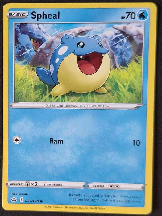 Pokemon 2021 Chilling Reign 037/198 Spheal