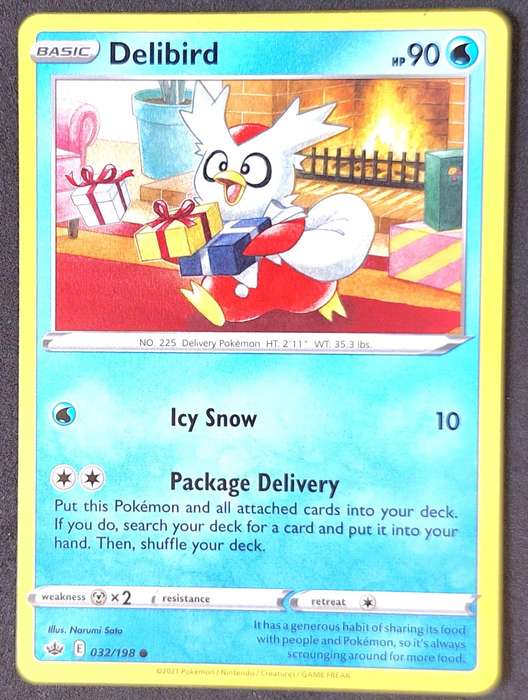 Pokemon 2021 Chilling Reign 032/198 Delibird