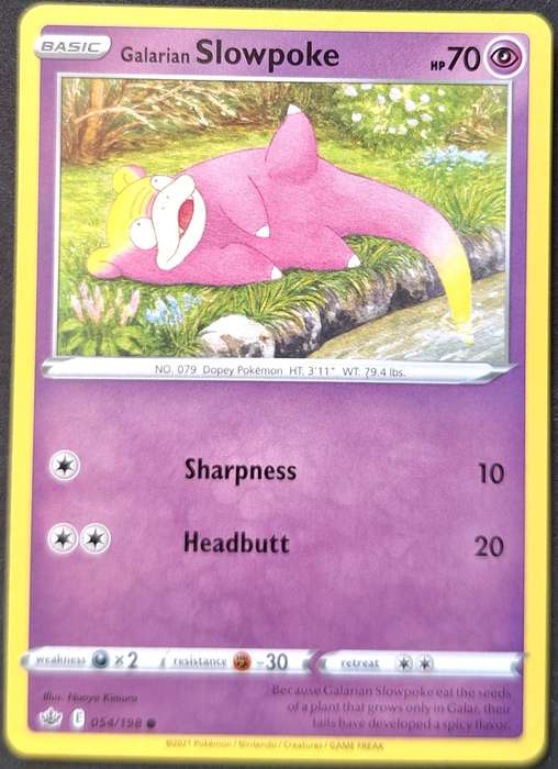 Pokemon 2021 Chilling Reign 054/198 Galarian Slowpoke