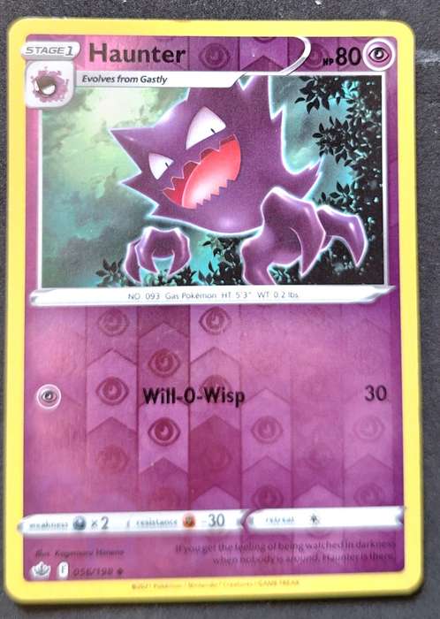 Pokemon 2021 Chilling Reign 056/198 Haunter (Reverse Holo)