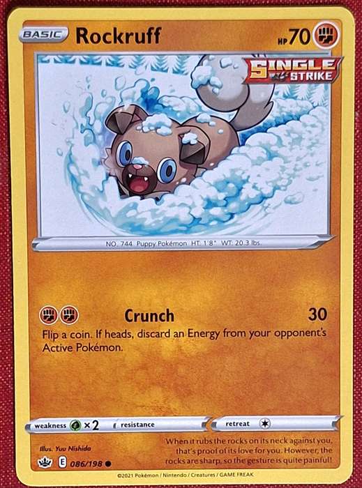 Pokemon 2021 Chilling Reign 086/198 Rockruff
