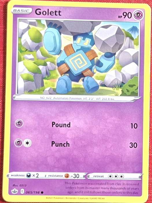 Pokemon 2021 Chilling Reign 065/198 Golett