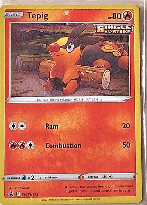Pokemon 2021 Sword & Shield Promo SWSH172 Tepig