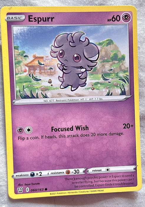 Pokemon 2021 Battle Styles 060/163 Espurr