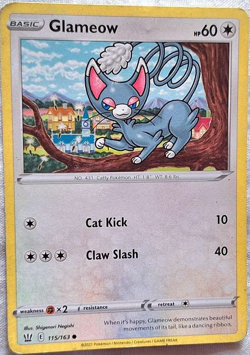 Pokemon 2021 Battle Styles 115/163 Glameow