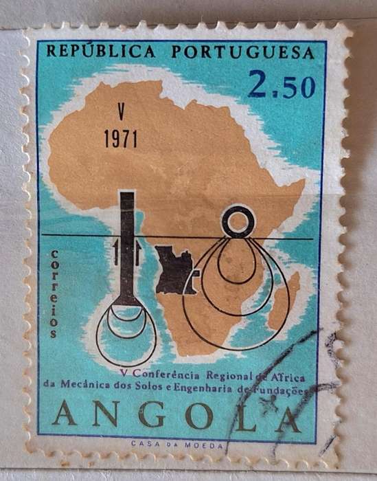 Angola 1971 Construction Congress 1 Used Hinged stamp