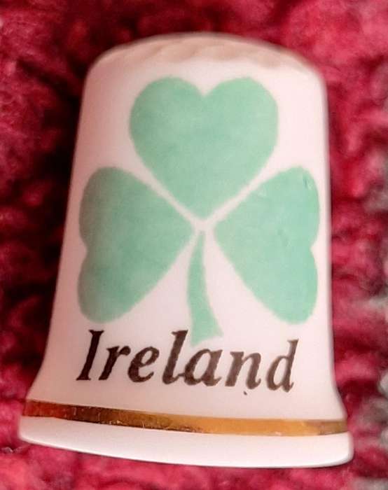 Thimble Hand Decorated and Crafted Fine Bone China Ireland