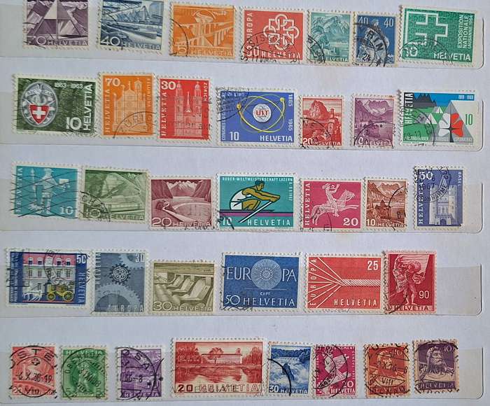 Switzerland Mixed Lot of 35 Used stamps