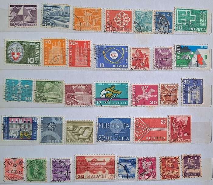 Switzerland Mixed Lot of 35 Used stamps