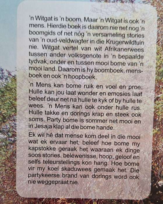 Witgat by Gert Erasmus Paperback SIGNED
