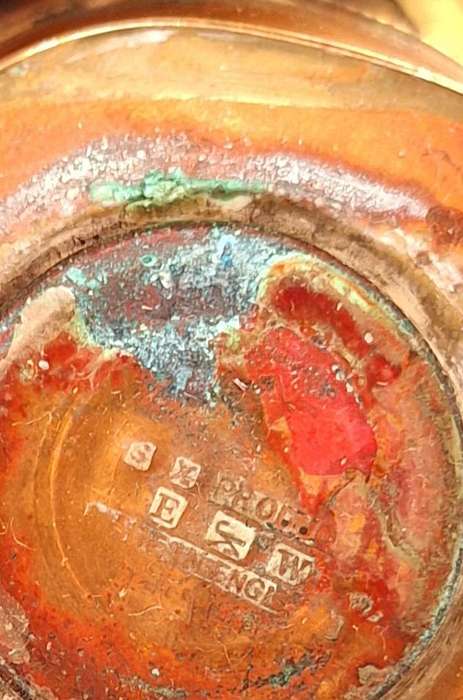 2 small Brass and Copper Ornament Vases S X Product Made in England