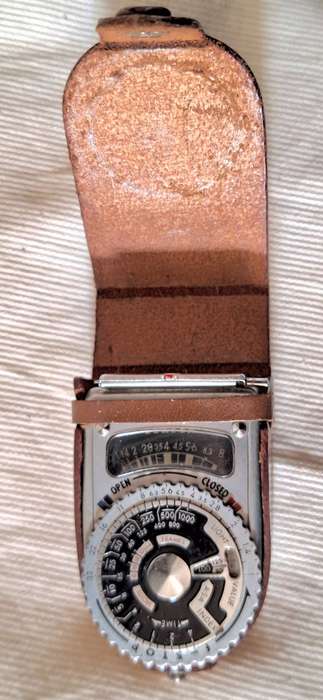 Vintage Sekonic Light Meter in Leather Case