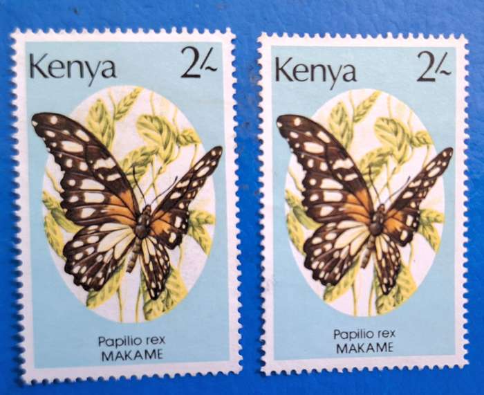 Kenya 1988 2/- Butterfly 2 Unused stamps