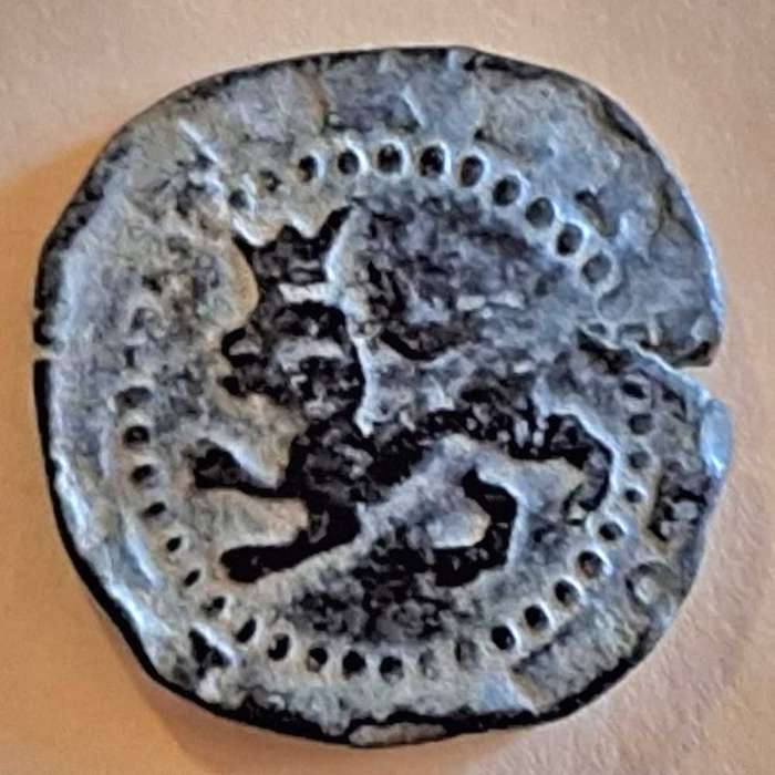 Spanish Cob 2 Cuartos Philip II 1556-1598 Burgos Mint